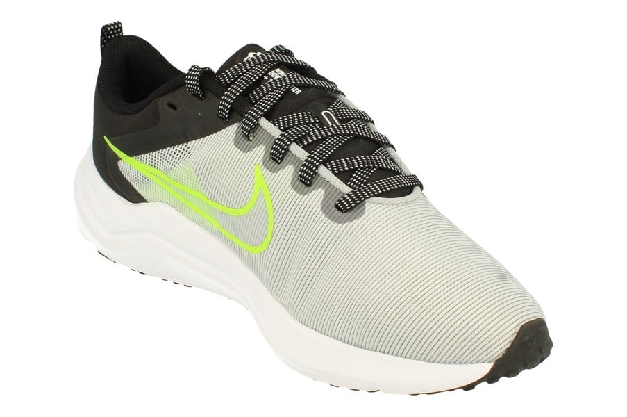Nike Downshifter 12 Mens Dd9293  011 - Wolf Grey White Black Volt 011 - Photo 3