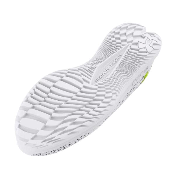 Under Armour Womens/Ladies Velociti 3 Running Shoes - White/Yellow - 