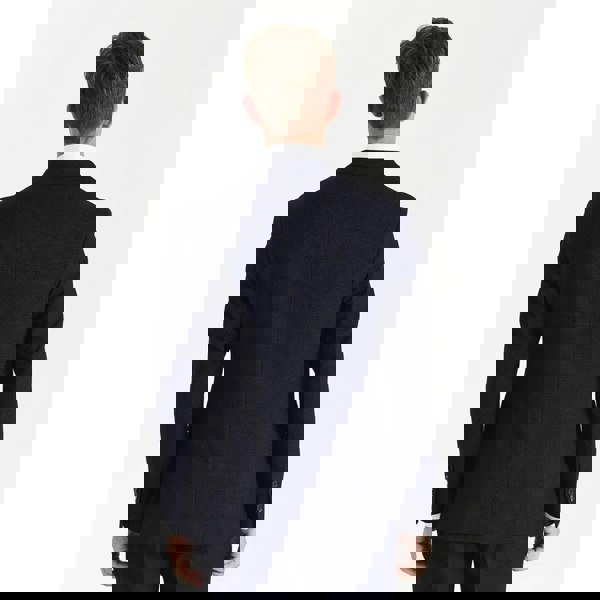 Paul Andrew Regent - Men's Navy Checked Double Breasted Blazer