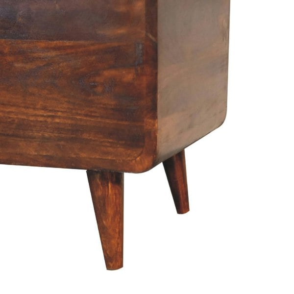 Artisan Furniture Curved Chestnut Blanket Box