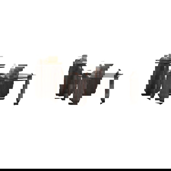 Modern Coffee Table set for Living Room, Dark Walnut Color-Ritconcept-Rit Concept