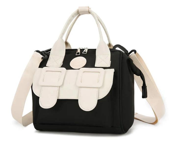 Anymom Anysort Mommy Diaper Bag Black Backpack Big Capacity Handbag Stroller for Moms Detachable Strap Maternity Shoulder Bag