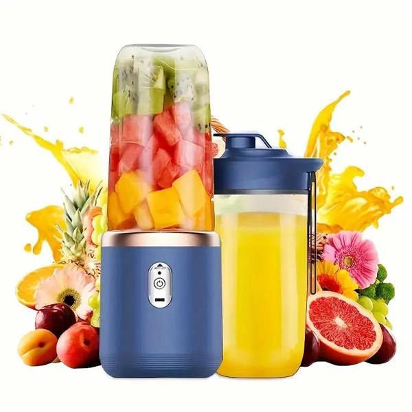 Dyzi Portable Blender Dual Cups 13.4oz Fruits and Vegetable Juicer