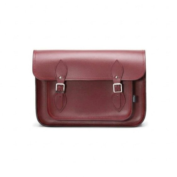 Zatchels Handmade Leather Satchel - Oxblood Red - 11.5"