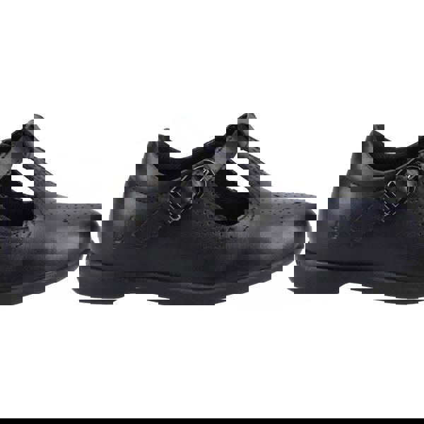 Hush Puppies Britney JNR Leather Girls's Black Shoes