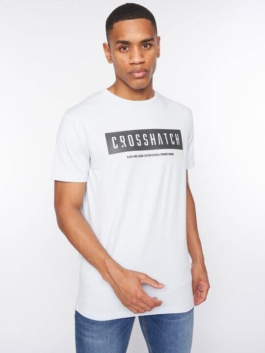 Crosshatch Selworthy T-Shirt Light Blue