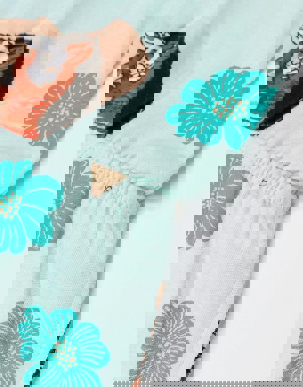 Disney Moana Girls Green Multi Character AOP Sleeveless Playsuit