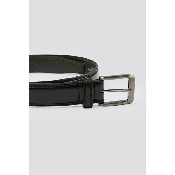 Limehaus Burghley Black Leather Belt