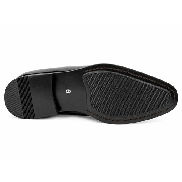 Dolcetto Men's Velvet Patent Slip-On Dress Loafers