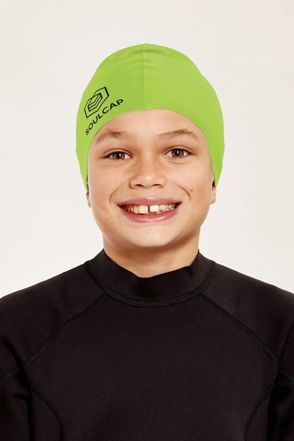SOUL CAP Kids Swim Cap - Lime Punch - R
