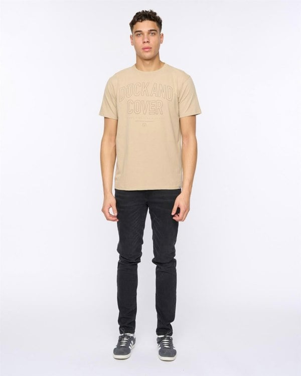 Duck and Cover Lemonport T-Shirt - Greige