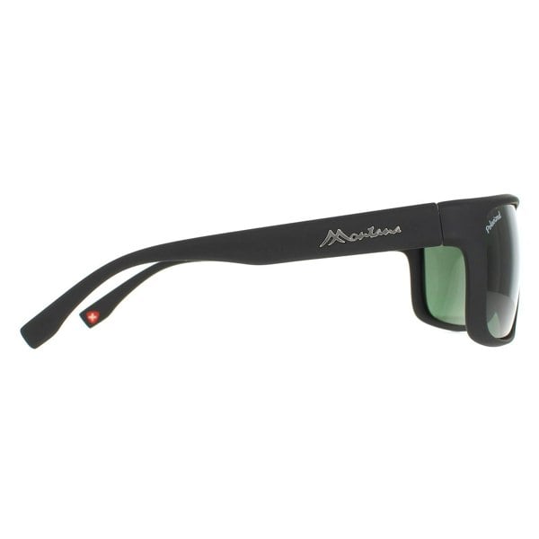 Montana Sunglasses SP314 A Matte Black Green Polarized