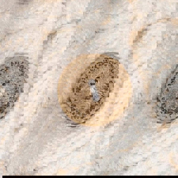 Aran Cable Button Wrap Scarf 