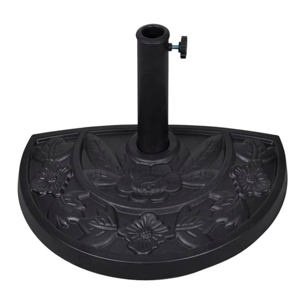 Berkfield Resin Half Round Parasol Base