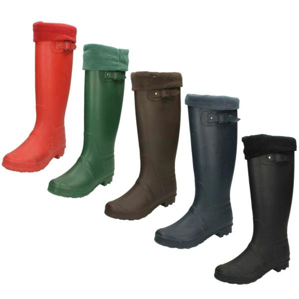 Spot On Ladies Spot On Removable Fleece Lined Wellington Boots X1170
