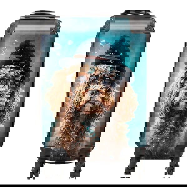 Warren Reed Cavapoo Dog Splashart Suitcase