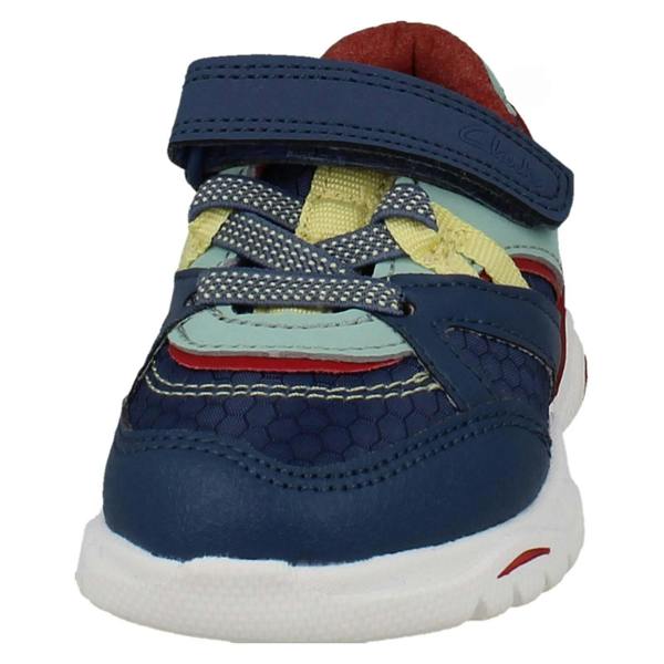 Clarks Kids Clarks Casual Colourblock Trainers Feather Pace