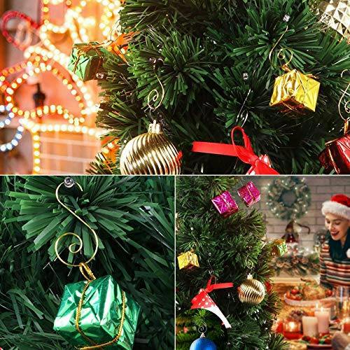 40Pcs Gold Swirl Tree Decoration Hooks for Christmas Ornaments and Festive Displays image 5