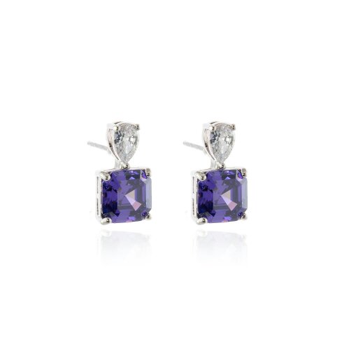 Cachet London Sofia Tanzanite Silver Earrings