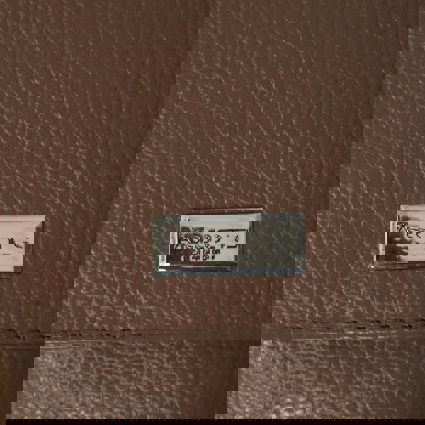 Assots London 'MARIA' Tan Pebble Grain Real Leather Crossbody Phone Bag