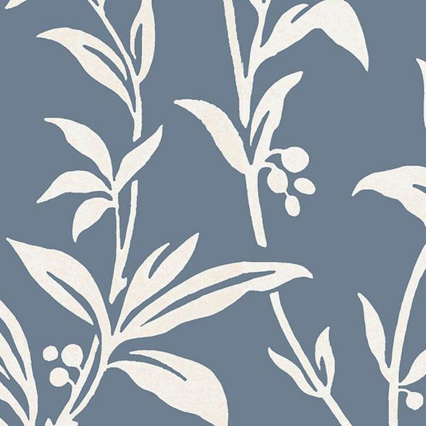 Laura Ashley Paxford Leaves Dark Seaspray wallpaper