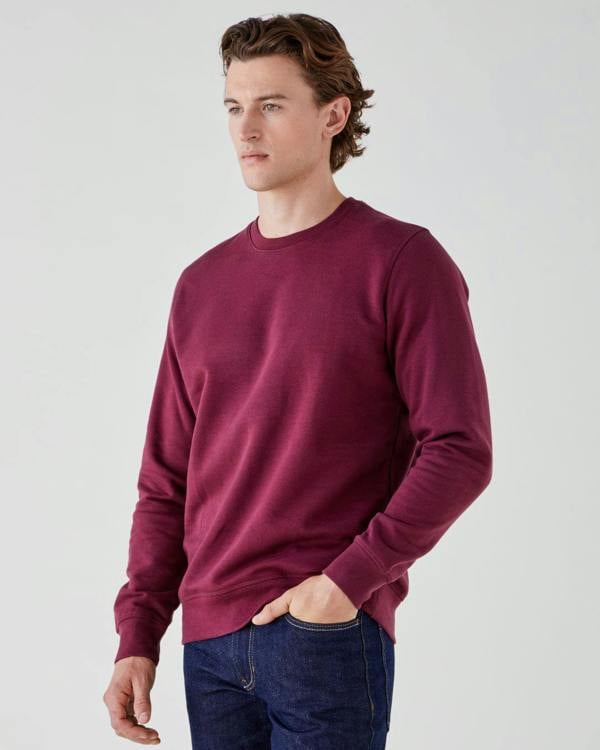 British Boxers Men's Laid-Back Sweatshirt – Dark Plum