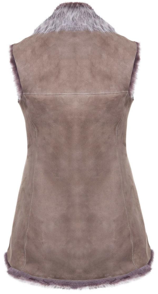 Infinity Leather Women's Toscana Sheepskin Long Gilet-Sorocaba