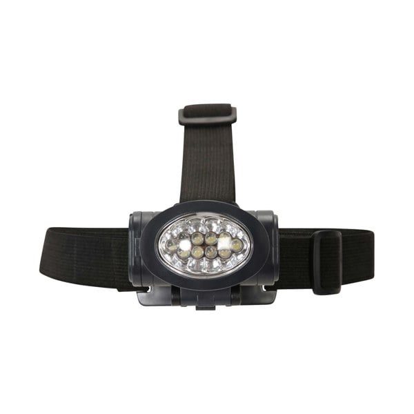 Mountain Warehouse 10 LED Lights Head Torch - Charcoal