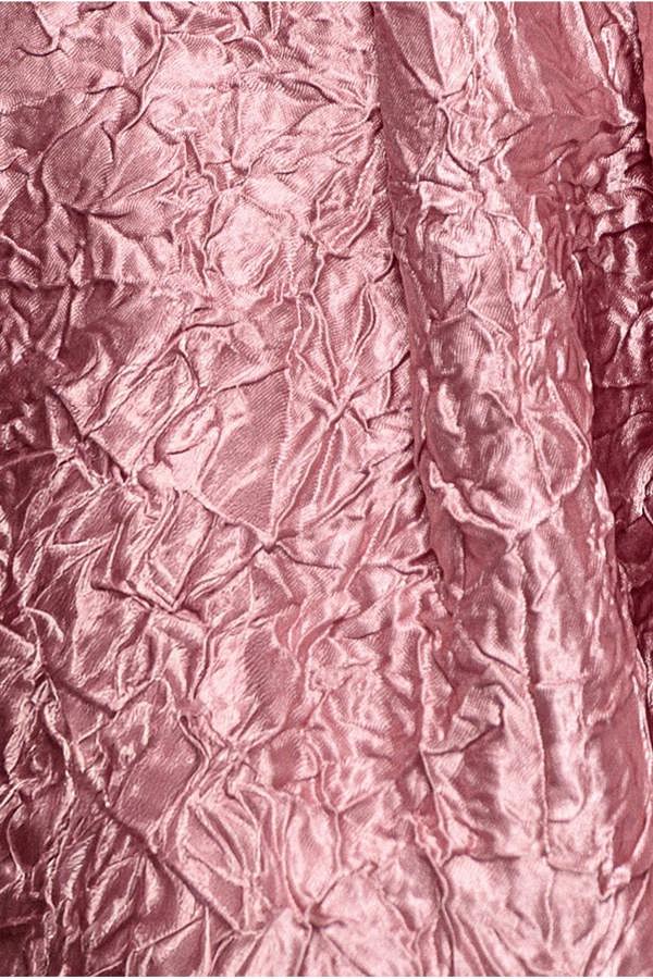 Crushed Satin Sleeveless A Line Midi Dress - Blush Pink DR4551