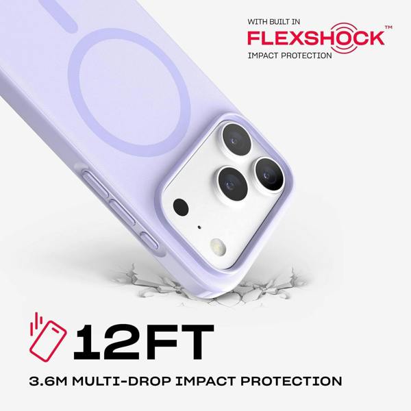 Tech21 Evo Pulse Fauvxen Case with MagSafe for iPhone 17/18 Pro 6.3" Lilac - T21-11625