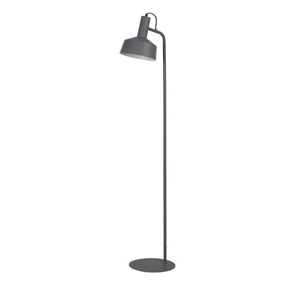 Lighting Collection GREY METAL FLOOR LAMP