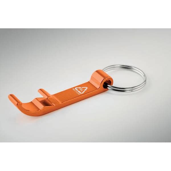 MidOcean Ovikey Recycled Aluminium Keyring - Orange - 
