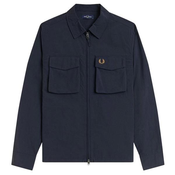 Fred Perry Ripstop Pocket Overshirt Navy