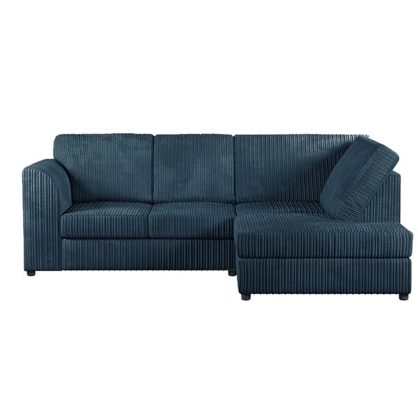 Furnishings For Less Luxor Cord Fabric 4 Seater Corner Sofa Full Back