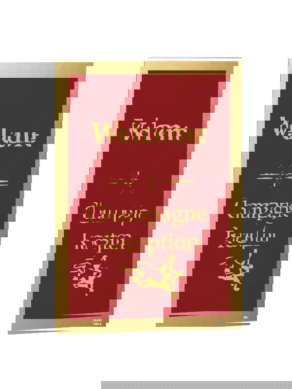 Durable DURAFRAME Self Adhesive Magnetic Signage Frame | 2 Pack | A4 Gold