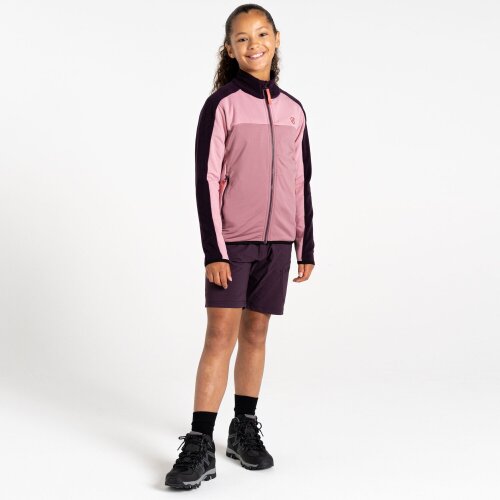 Dare 2B Childrens/Kids Emergent IV Stretch Midlayer - Deep Plum/Lilas