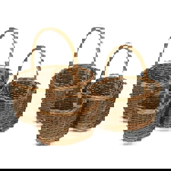 Oval Unpeeled Shopping Basket