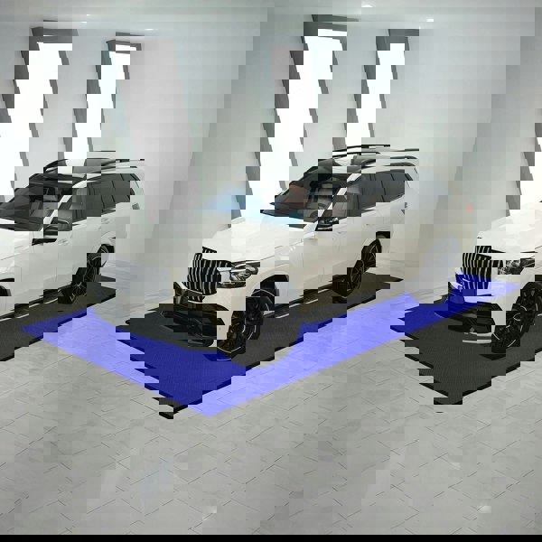 Monstershop Vented Garage Floor Tiles x 120 With Edges - Blue