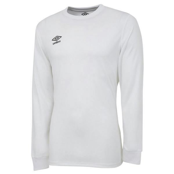 Umbro Mens Club Long-Sleeved Jersey - White - 