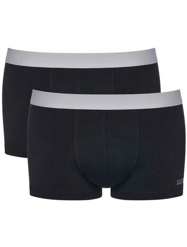 Sloggi Go ABC 2.0 2-Pack Hipster Boxer Trunks, Black