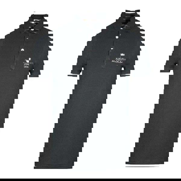 Aquascutum Unisex Adult London Bold Logo Polo Shirt - Black