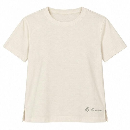 By Lanvin Small Signature Logo Beige T-Shirt