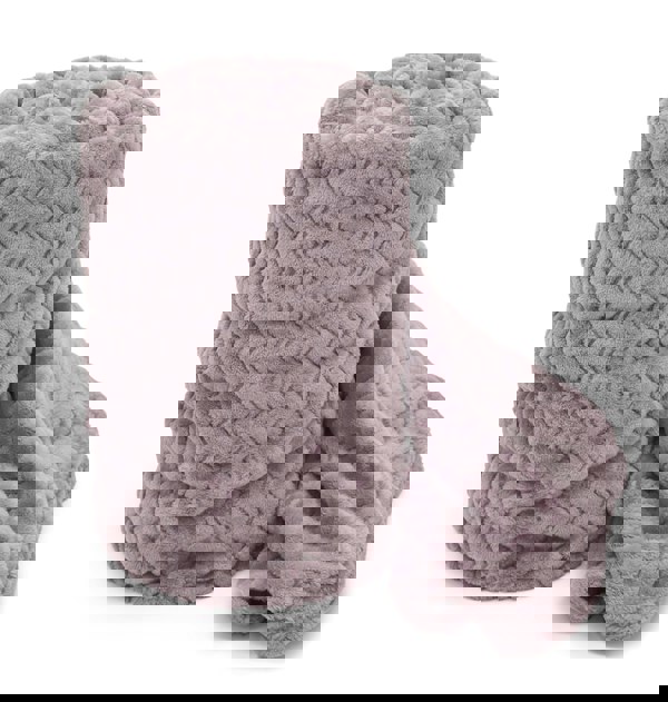 Velosso Moda Ribbed Chevron Super Soft Blanket - 150cm x 200cm
