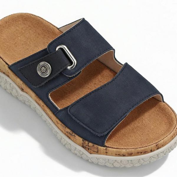 Rieker Rieker V0300 Womens Cross Strap Sandals Blue