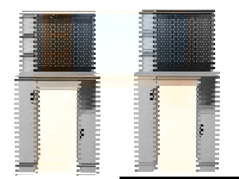 wooden cabinet workbench