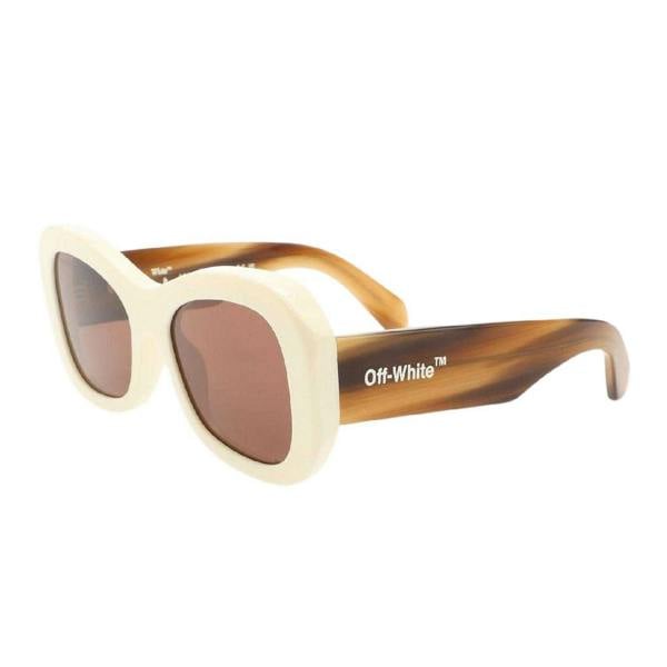 Off White Mens Pablo Everyday Sunglasses - White/Brown - 