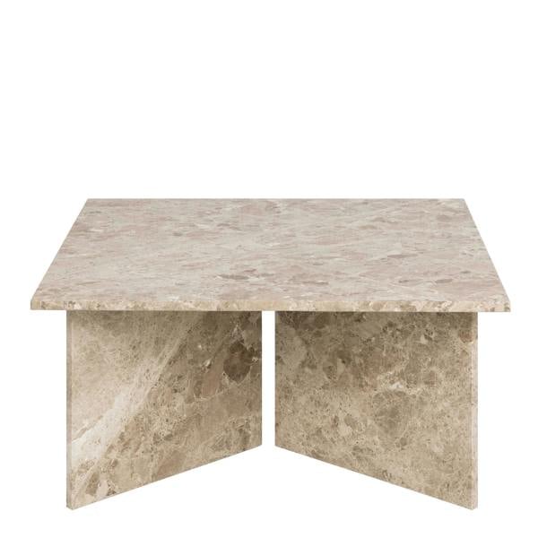 Wyld Haus Singapore Latte Brown Marble Square Coffee Table