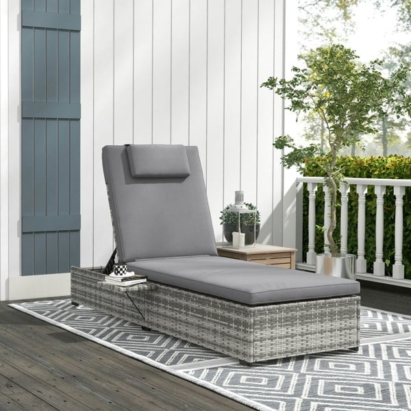 Rattan Sun Lounger