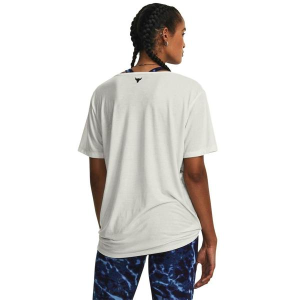 Under Armour Womens/Ladies Project Rock T-Shirt - White - 