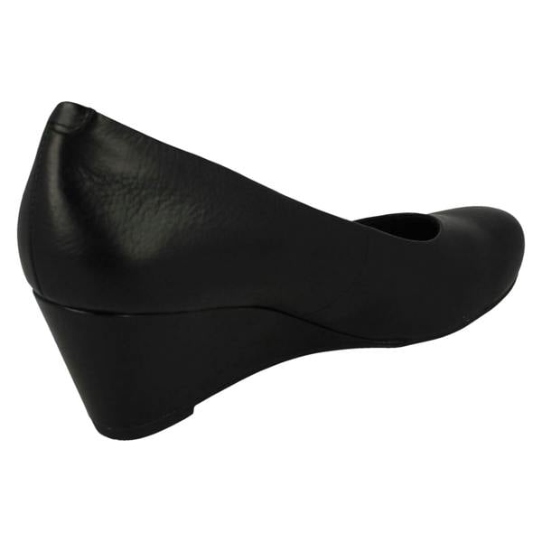 Clarks Ladies Clarks Wedge Heeled Court Shoes Flores Tulip